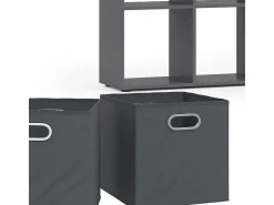 Prateleira*Vicco Divisória de sala cinza 143x29x72 scutum Cinzento