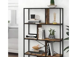 Prateleira|Vicco Divisória de sala madeira antiga 80x30x146 fyrk Castanho