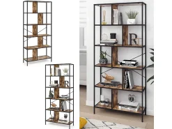 Vicco Divisória de sala madeira antiga 80x30x180 fyrk^ Prateleira