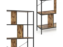 Vicco Divisória de sala madeira antiga 80x30x180 fyrk^ Prateleira
