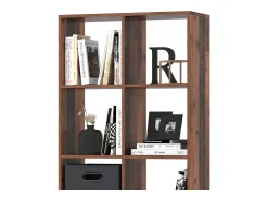 Prateleira|Vicco Divisória de sala madeira antiga 143x29x72 scutum Castanho