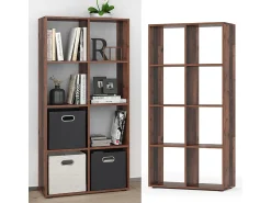 Prateleira|Vicco Divisória de sala madeira antiga 143x29x72 scutum Castanho