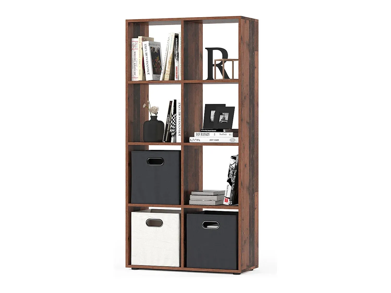 Prateleira|Vicco Divisória de sala madeira antiga 143x29x72 scutum Castanho