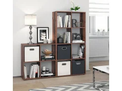Prateleira|Vicco Divisória de sala madeira antiga 143x29x72 scutum Castanho