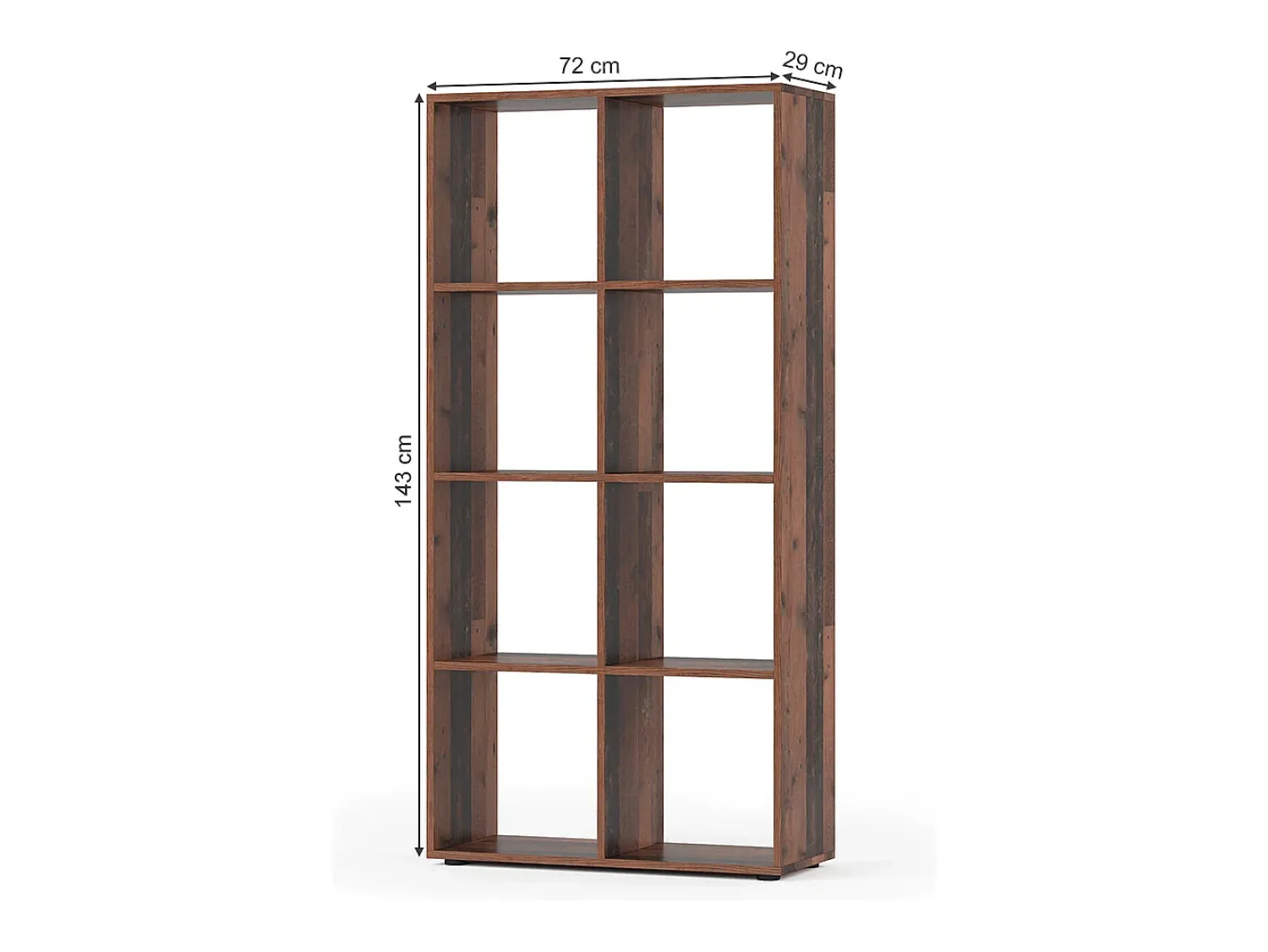 Prateleira|Vicco Divisória de sala madeira antiga 143x29x72 scutum Castanho
