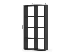 Vicco Divisória de sala 143x29x72 scutum^ Prateleira