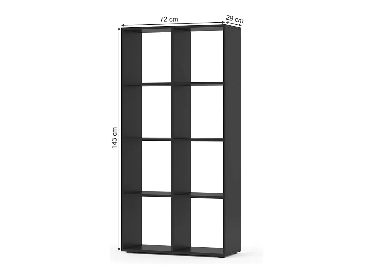Vicco Divisória de sala 143x29x72 scutum^ Prateleira