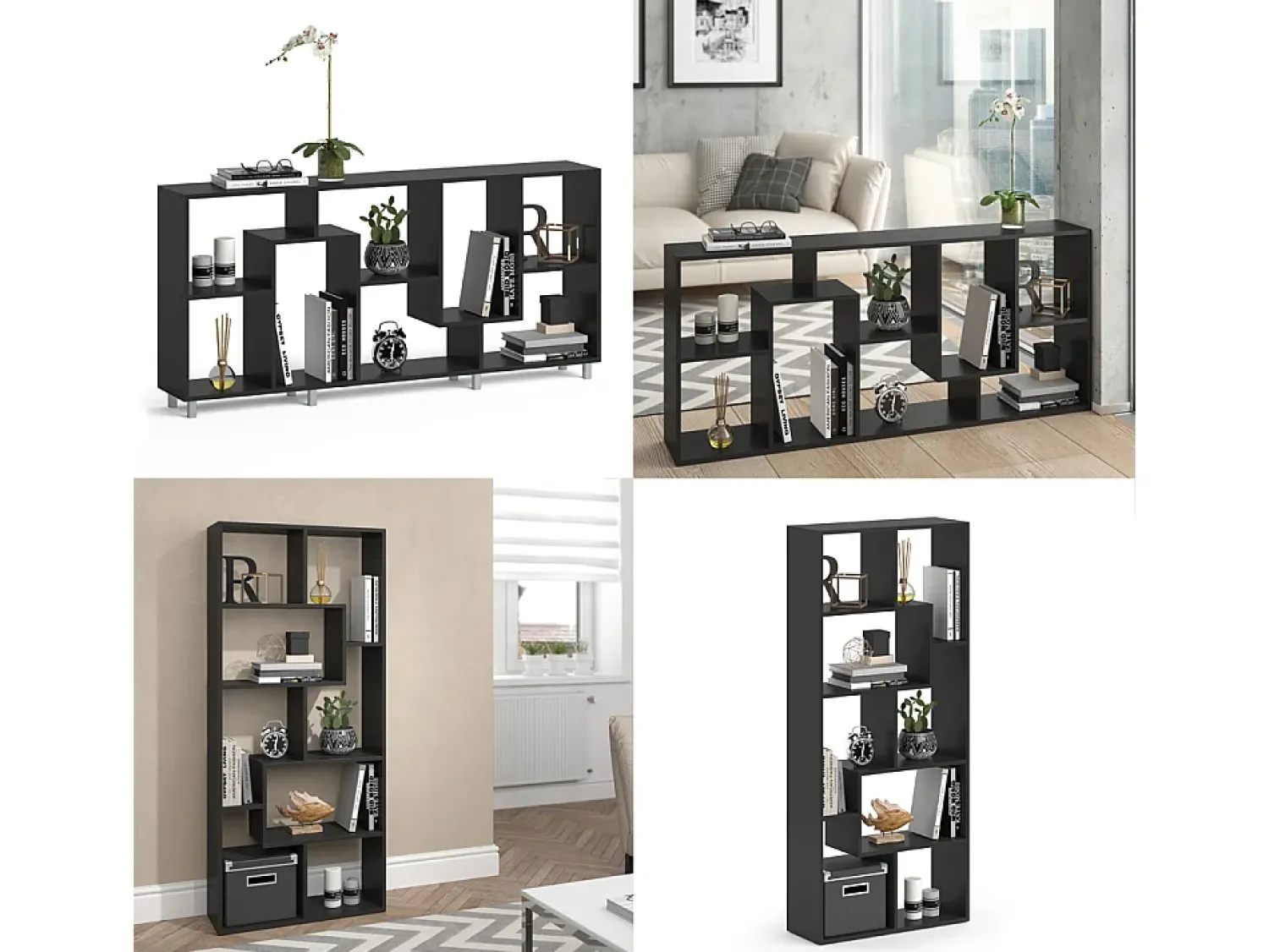 Best Vicco Divisória de sala 160.6x25x67.2 noa Preto