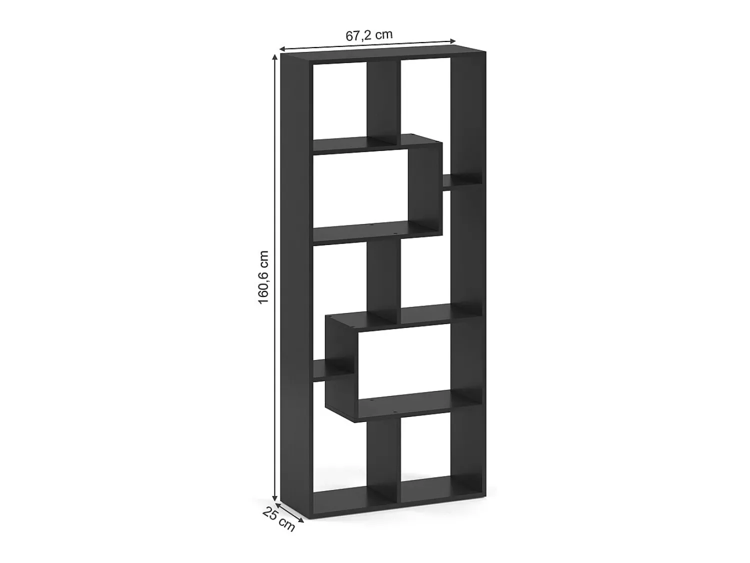 Best Vicco Divisória de sala 160.6x25x67.2 noa Preto