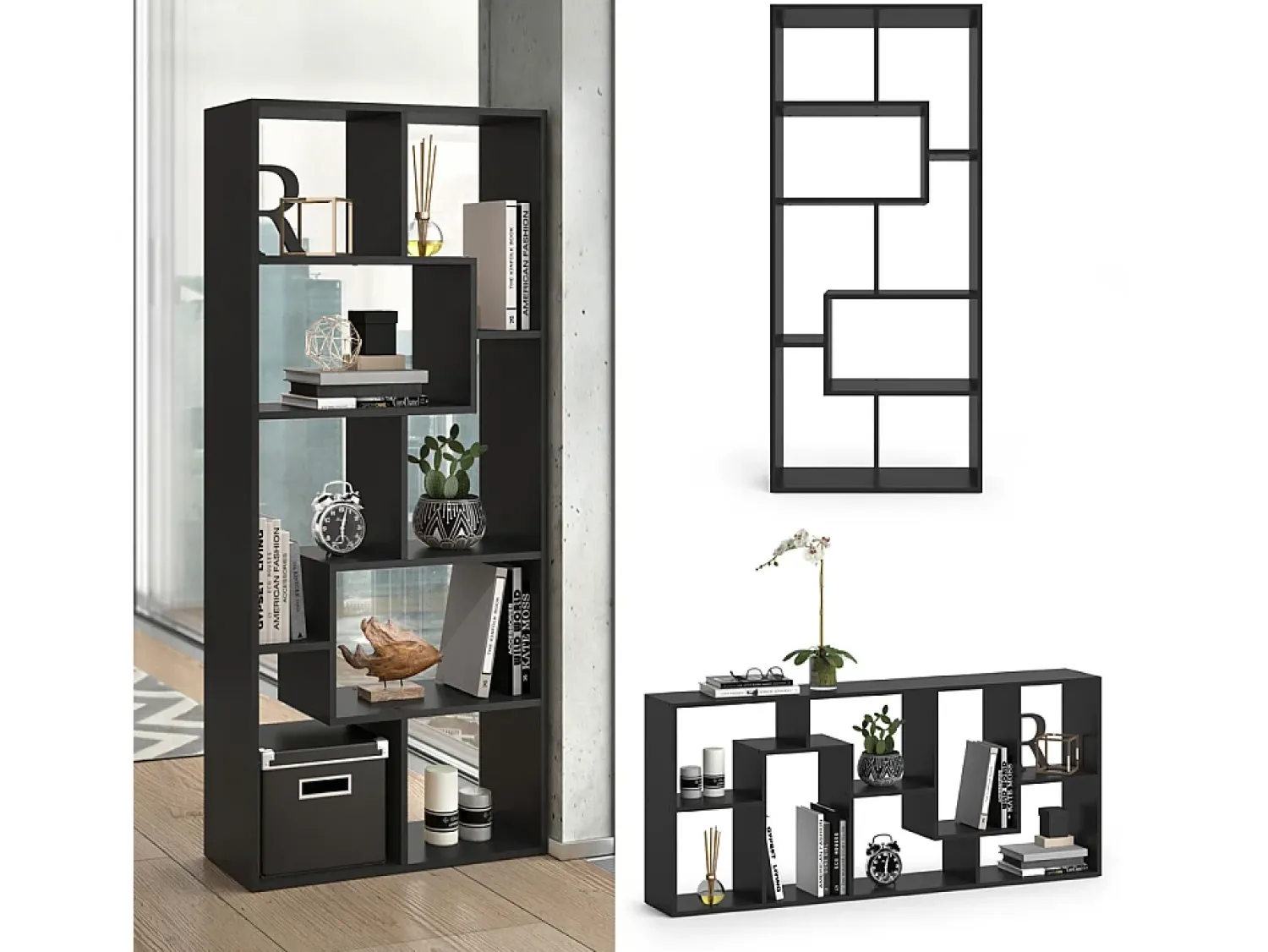 Best Vicco Divisória de sala 160.6x25x67.2 noa Preto