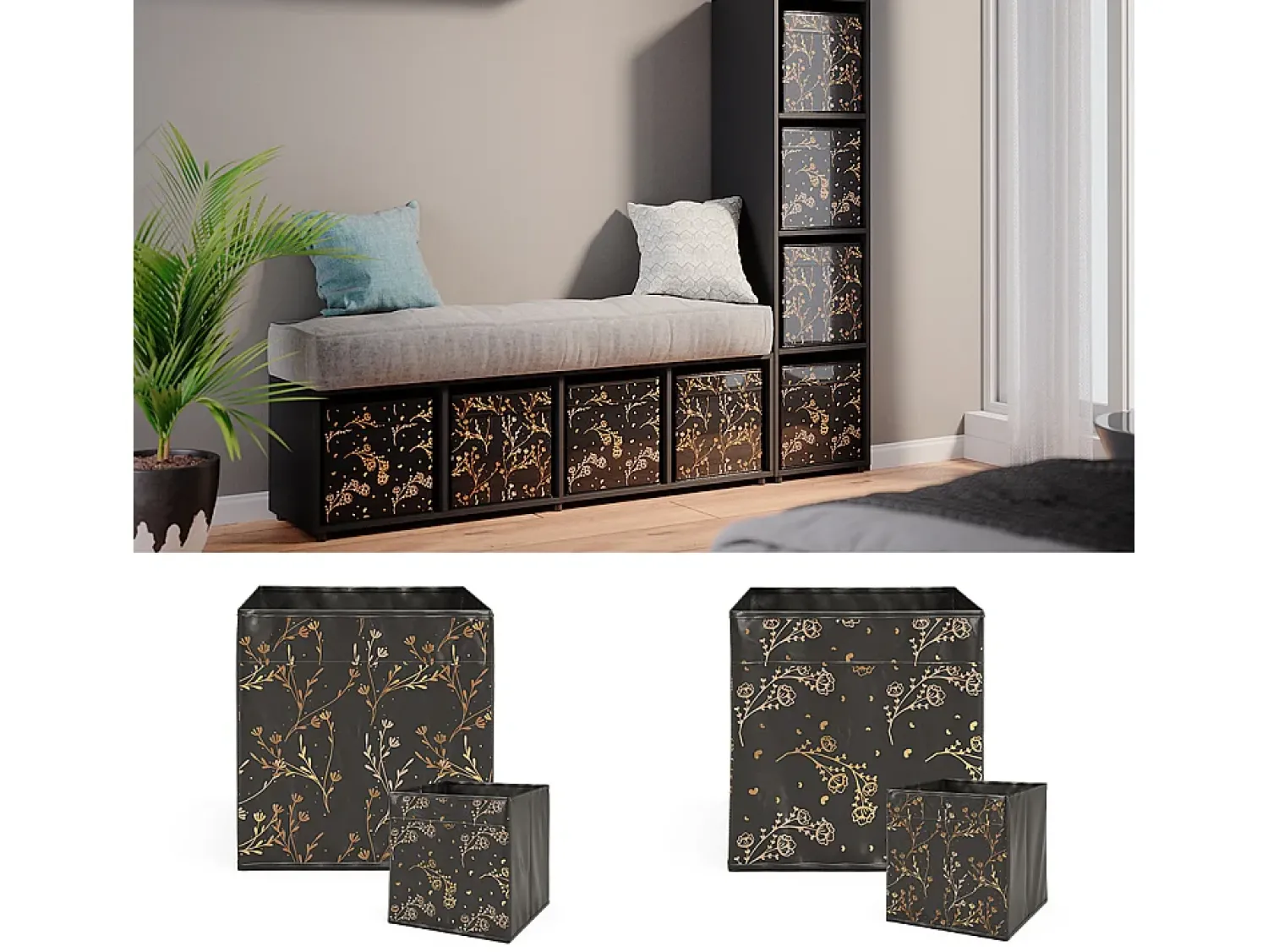 Discount Vicco Divisória de sala 142.5x33x36.2 ludus Preto