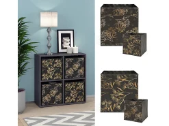 Prateleira*Vicco Divisória de sala 72.6x29x72 tetra Preto