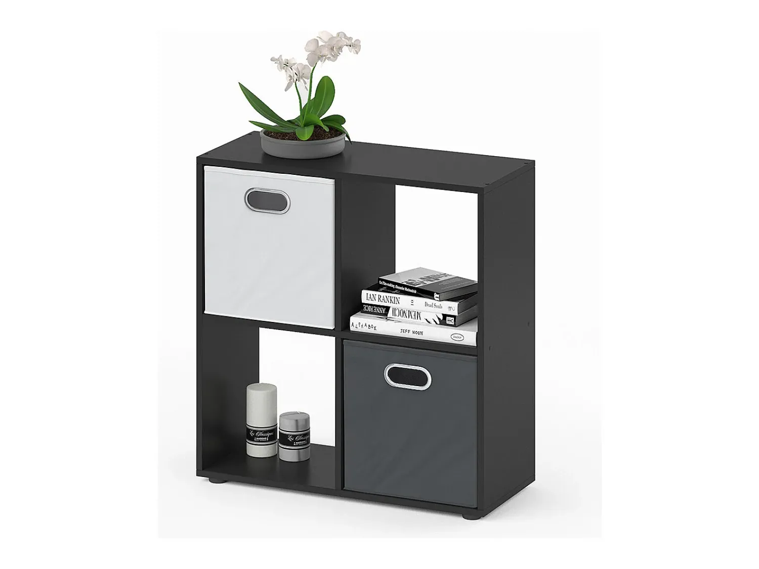 Prateleira*Vicco Divisória de sala 72.6x29x72 tetra Preto