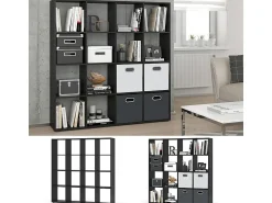Prateleira|Vicco Divisória de sala 138.5x29x142.5 karree Preto
