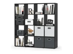 Prateleira|Vicco Divisória de sala 138.5x29x142.5 karree Preto
