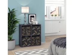 Hot Vicco Divisória de sala 72.6x29x72 tetra Preto