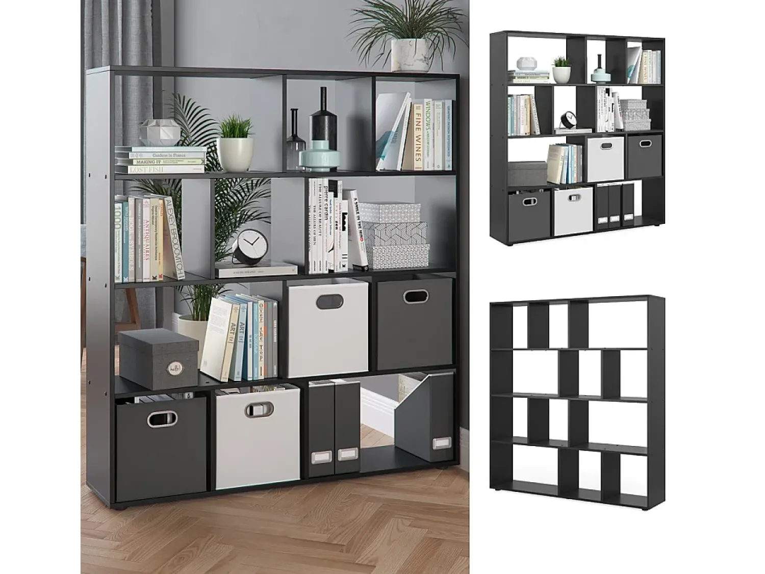 Vicco Divisória de sala 131.6x29x143 pilar^ Prateleira