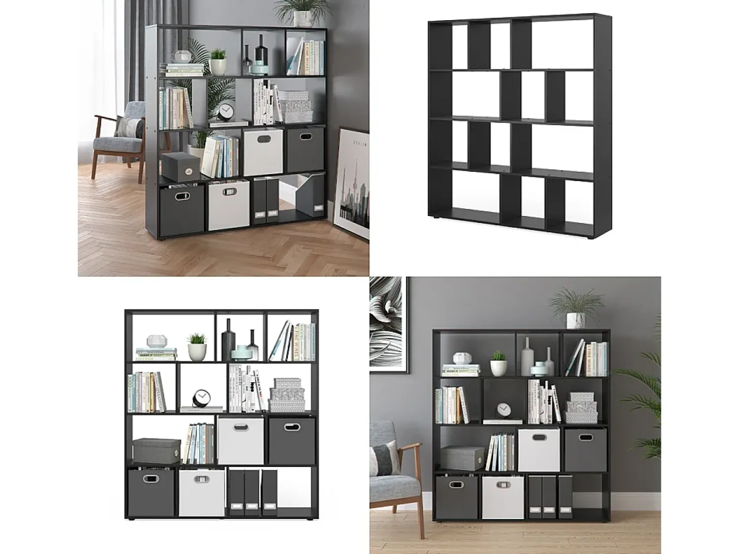 Vicco Divisória de sala 131.6x29x143 pilar^ Prateleira