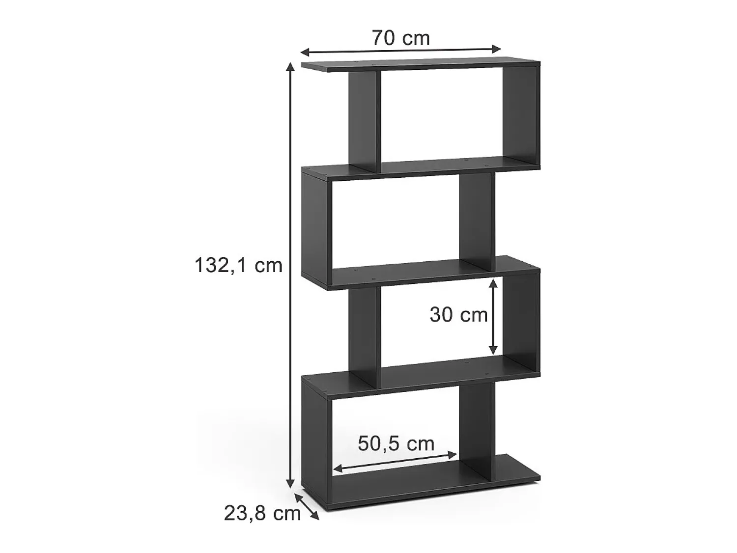 Vicco Divisória de sala 70x23.8x132.1 levio^ Prateleira