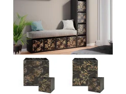 Outlet Vicco Divisória de sala 142.5x33x36.2 ludus Preto