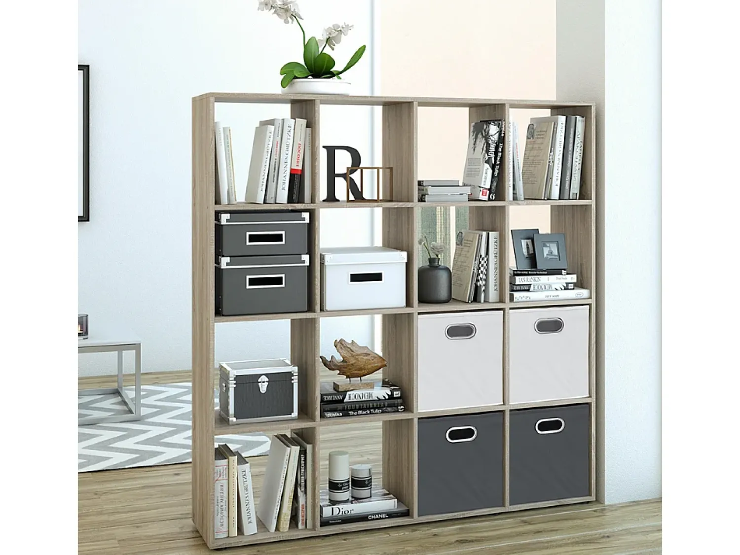 Prateleira*Vicco Divisória de sala sonoma 138.5x29x142.5 karree Natural claro