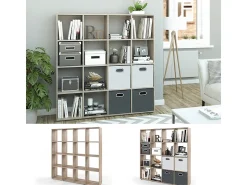 Prateleira*Vicco Divisória de sala sonoma 138.5x29x142.5 karree Natural claro