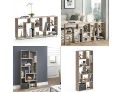 Vicco Divisória de sala sonoma 160.6x25x67.2 noa^ Prateleira