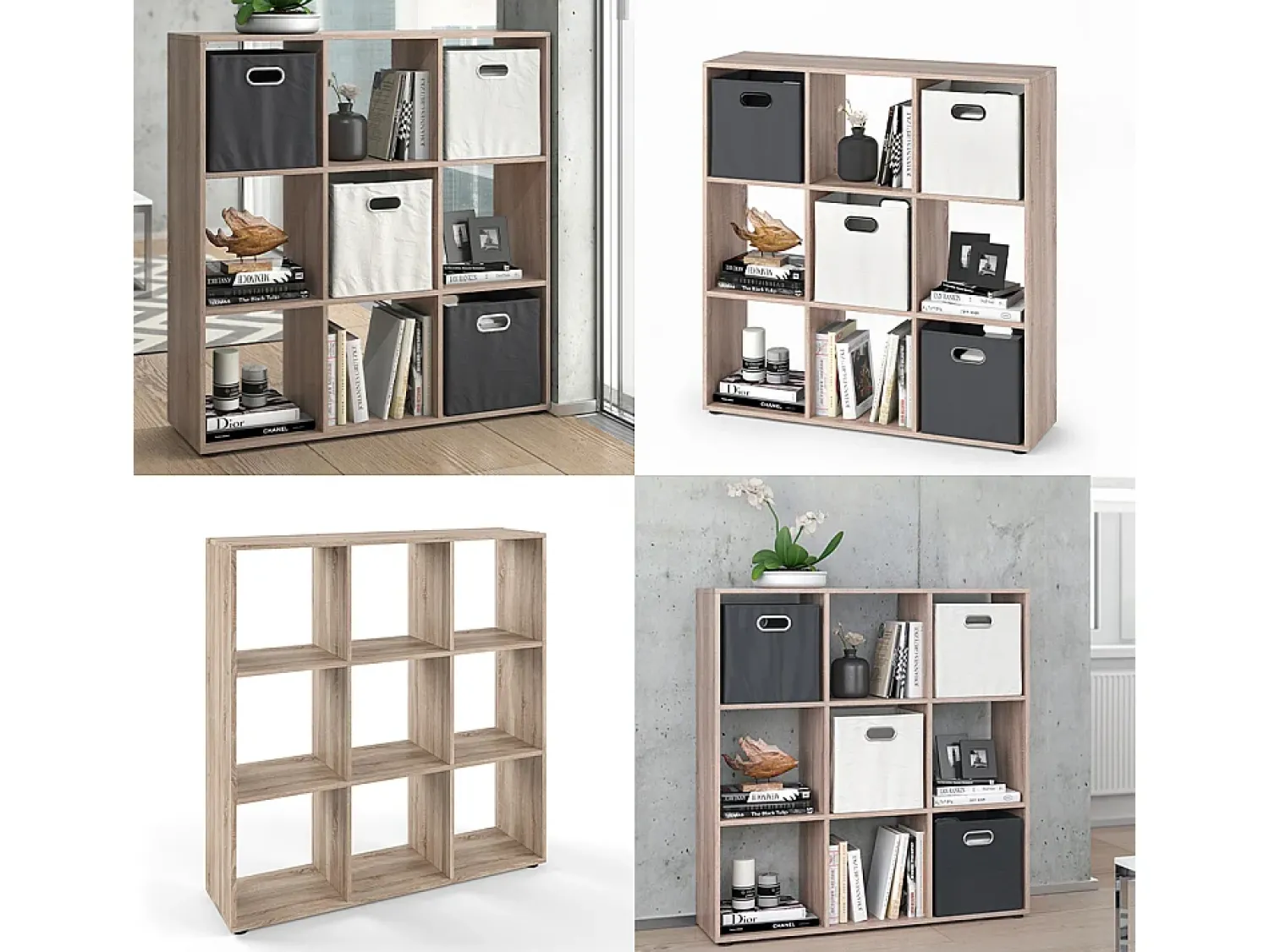 Outlet Vicco Divisória de sala sonoma 104x29x108 nove Natural claro