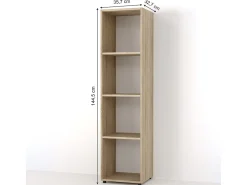 Vicco Divisória de sala sonoma 142.5x33x36.2 ludus^ Prateleira