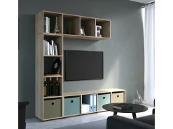 Vicco Divisória de sala sonoma 142.5x33x36.2 ludus^ Prateleira