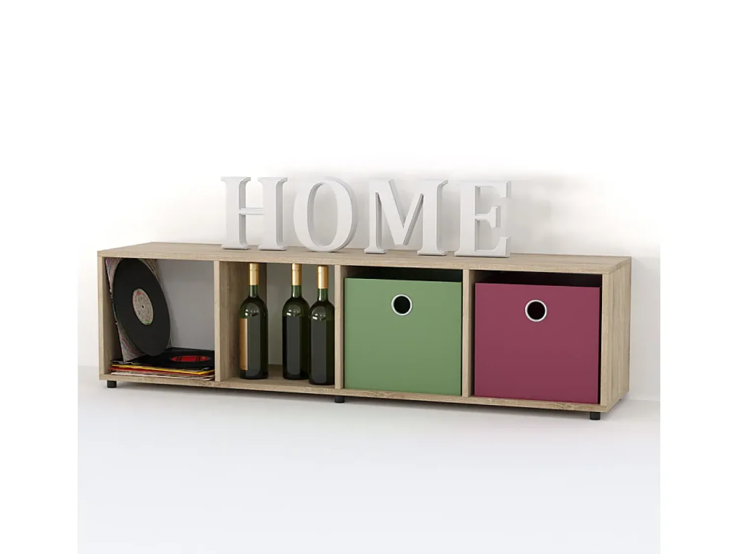 Vicco Divisória de sala sonoma 142.5x33x36.2 ludus^ Prateleira