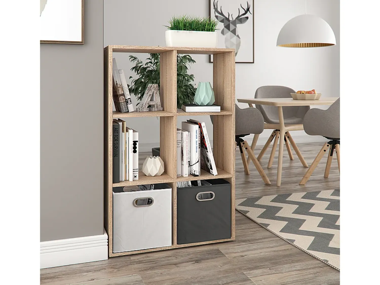 Best Vicco Divisória de sala sonoma 72x29x107.8 karree Natural claro