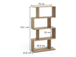 Vicco Divisória de sala sonoma 70x23.8x132.1 levio^ Prateleira