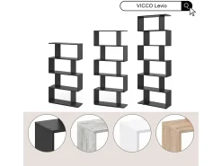 Vicco Divisória de sala sonoma 70x23.8x132.1 levio^ Prateleira