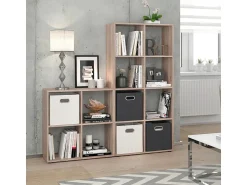 Prateleira*Vicco Divisória de sala sonoma 143x29x72 scutum Natural claro