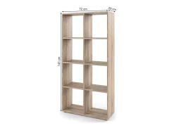 Prateleira*Vicco Divisória de sala sonoma 143x29x72 scutum Natural claro