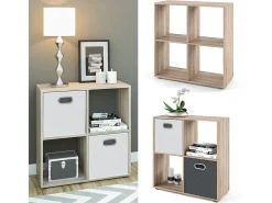 Vicco Divisória de sala sonoma 72.6x29x72 tetra^ Prateleira