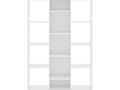 New Divisória/estante 100x24x140 cm derivados de madeira PT776441 Branco