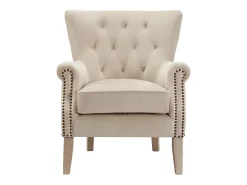 Poltrona*Dorel Home Dorel | Cadeirão estofado em tecido Bege