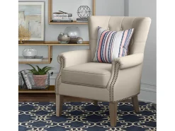 Poltrona*Dorel Home Dorel | Cadeirão estofado em tecido Bege