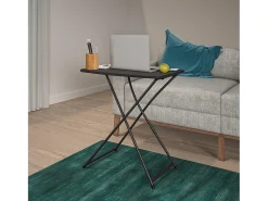 Outlet Dorel Home Dorel | Conjunto de 2 Mesas Dobráveis em Resina Preto
