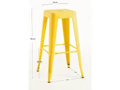 Online Dudeco Banco Leeds Alto quartzo Amarelo