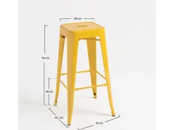 Banco| Dudeco Banco Leeds Alto Amarelo