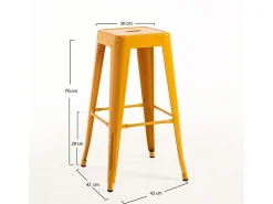 Banco| Dudeco Banco Leeds Alto Laranja Cor de laranja