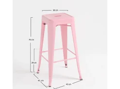 Banco* Dudeco Banco Leeds Alto Coral Rosa