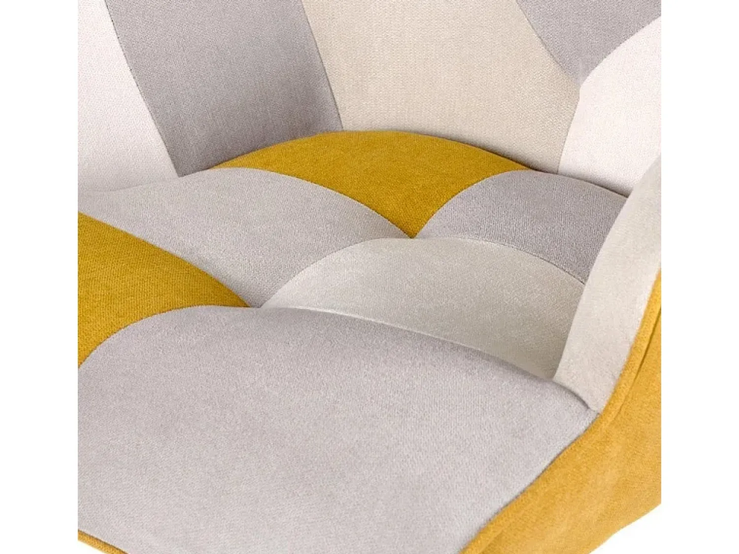 Sale Dudeco Poltrona de Balanço Luca Patchwork Mostarda Amarelo mostarda