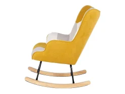 Sale Dudeco Poltrona de Balanço Luca Patchwork Mostarda Amarelo mostarda