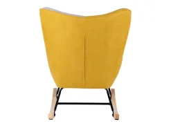 Sale Dudeco Poltrona de Balanço Luca Patchwork Mostarda Amarelo mostarda