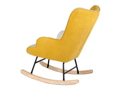 Sale Dudeco Poltrona de Balanço Luca Patchwork Mostarda Amarelo mostarda
