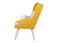 Poltrona| Dudeco Poltrona Luca Patchwork Mostarda Amarelo mostarda